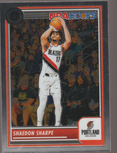 2023-24 Panini NBA Hoops Premium Stock Shaedon Sharpe #214