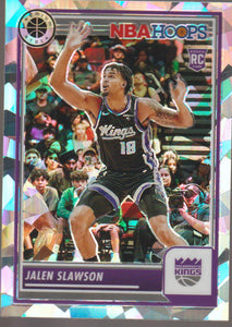 2023-24 Panini NBA Hoops Premium Stock Ice Prizm Jalen Slawson #58 RC
