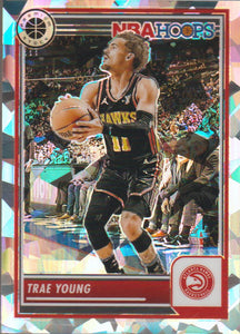 2023-24 Panini NBA Hoops Premium Stock Ice Prizm Trae Young #82