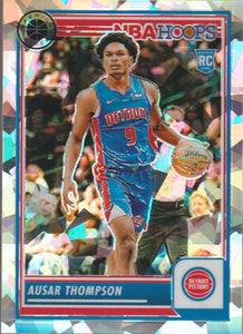 2023-24 Panini NBA Hoops Premium Stock Ice Prizm Ausar Thompson #100 RC