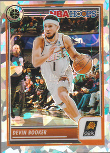 2023-24 Panini NBA Hoops Premium Stock Ice Prizm Devin Booker #96