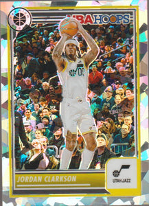 2023-24 Panini NBA Hoops Premium Stock Ice Prizm Jordan Clarkson #186