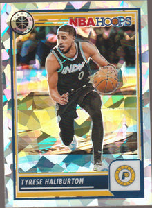 2023-24 Panini NBA Hoops Premium Stock Ice Prizm Tyrese Haliburton #201