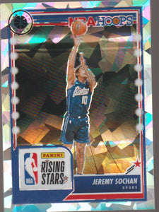 2023-24 Panini NBA Hoops Premium Stock Ice Prizm Jeremy Sochan #296