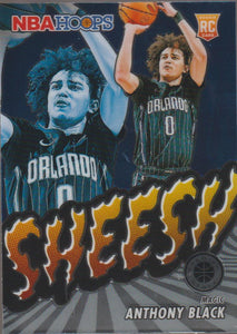 2023-24 Panini NBA Hoops Premium Stock Sheesh Anthony Black #2 RC