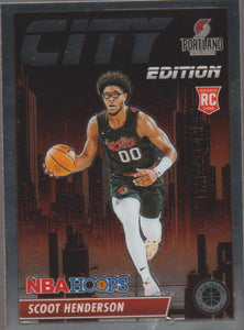 2023-24 Panini NBA Hoops Premium Stock City Edition Scoot Henderson #5 RC