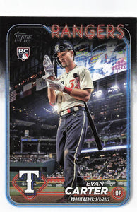 2024 Topps Update Evan Carter #US58 RC