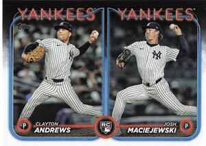 2024 Topps Update Clayton Andrews RC / Josh Maciejewski RC #US163
