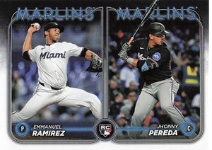 2024 Topps Update Jhonny Pereda RC / Emmanuel Ramirez RC #US185