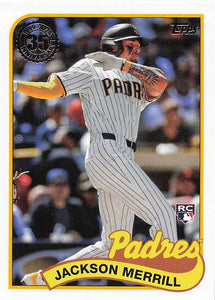 2024 Topps Update  1989 Topps Jackson Merrill #89US-35 RC
