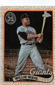 2024 Topps Update Series 1989 Topps Chrome Silver Pack Willie Mays #T89CU-23