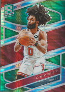 2023-24 Panini Spectra Green 74/75 Coby White #63