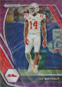 2021 Panini Prizm Draft Picks Purple Wave DK Metcalf #57