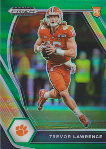 2021 Panini Prizm Draft Picks Green Trevor Lawrence #106 RC