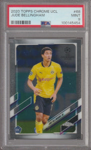 2020 Topps Chrome UCL Jude Bellingham #68 RC PSA 9