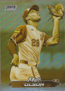 2024 Topps Stadium Club Chrome Gold Minted Matt Olson #57