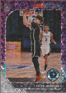 2019-20 Panini NBA Hoops Premium Stock Purple Disco Prizm Tyler Johnson #155