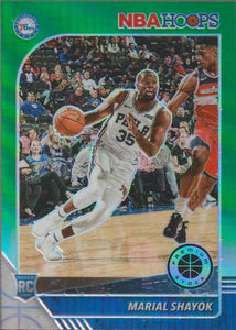 2019-20 Panini NBA Hoops Premium Stock Green Prizm Marial Shayok #252 RC