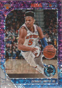 2019-20 Panini NBA Hoops Premium Stock Purple Disco Prizm Dennis Smith Jr. #127