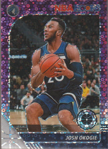 2019-20 Panini NBA Hoops Premium Stock Purple Disco Prizm Josh Okogie #113