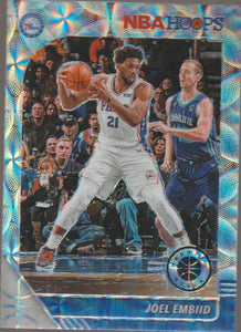 2019-20 Panini NBA Hoops Premium Stock Silver Scope Prizm Joel Embiid #145