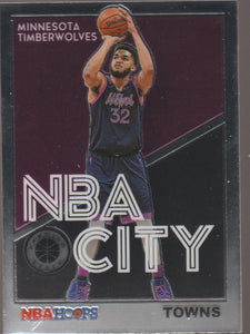 2019-20 Panini NBA Hoops Premium Stock NBA City Karl-Anthony Towns #14