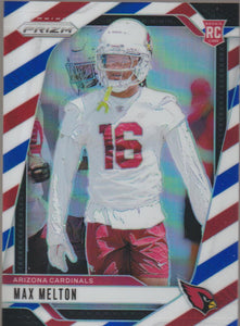 2024 Panini Prizm Red White Blue Max Melton #376 RC