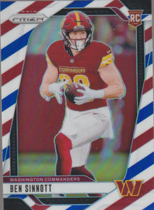 2024 Panini Prizm Red White Blue Ben Sinnott #307 RC