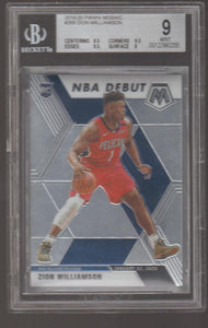 2019-20 Panini Mosaic Zion Williamson #269 RC BGS 9