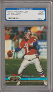 1991 Stadium Club John Elway #294 Prograding 9