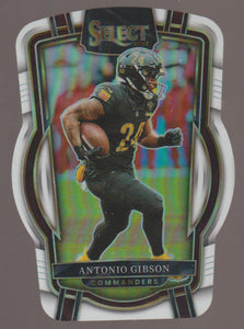 2022 Select Football White Prizm Die-Cut 22/49 Antonio Gibson #202
