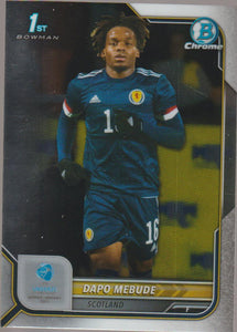 2022 Bowman Chrome UEFA Under 21 Dapo Mebude #23