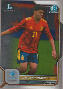 2022 Bowman Chrome UEFA Under 21 Ilias Akhomach #33