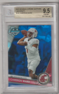 2023 Bowman Chrome Sapphire University Cameron Ward #145 BGS 9.5