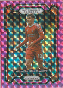 2023-24 Prizm Premier League Pink Mosaic Prizm Morgan Gibbs-White #243