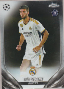 2023-24 Topps Chrome UEFA Club Competitions Theo Zidane #18 RC