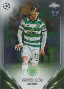 2023-24 Topps Chrome UEFA Club Competitions Hyunjun Yang #83 RC