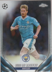 2023-24 Topps Chrome UEFA Club Competitions Kevin De Bruyne #85