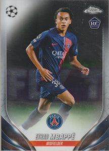 2023-24 Topps Chrome UEFA Club Competitions Ethan Mbappe #91 RC