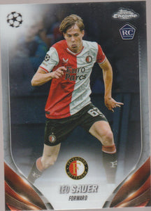 2023-24 Topps Chrome UEFA Club Competitions Leo Sauer #129 RC