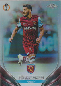 2023-24 Topps Chrome UEFA Club Competitions Refractor Said Benrahma #103