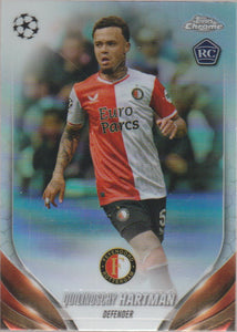 2023-24 Topps Chrome UEFA Club Competitions Refractor Quilindschy Hartman #185 RC