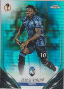 2023-24 Topps Chrome UEFA Club Competitions Aqua Prism Refractor El Bilal Toure #56