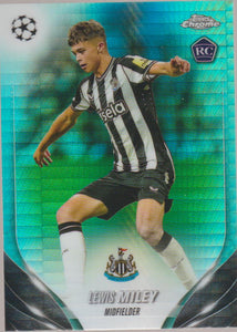 2023-24 Topps Chrome UEFA Club Competitions Aqua Prism Refractor Lewis Miley #31 RC