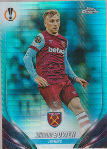 2023-24 Topps Chrome UEFA Club Competitions Aqua Prism Refractor Jarrod Bowen #158