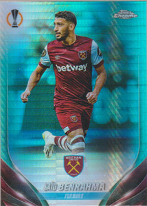 2023-24 Topps Chrome UEFA Club Competitions Aqua Prism Refractor Said Benrahma #103