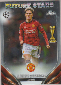 2023-24 Topps Chrome UEFA Club Competitions Future Stars Alejandro Garnacho #115
