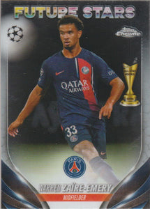 2023-24 Topps Chrome UEFA Club Competitions Future Stars Warren Zaire-Emery #159