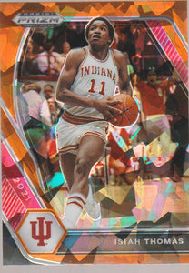 2021-22 Prizm Draft Picks Basketball Orange Ice Prizm Isiah Thomas #36