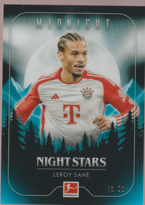 2023-24 Topps Midnight Bundesliga Nightstars Moonrise 15/25 Leroy Sane #N-28